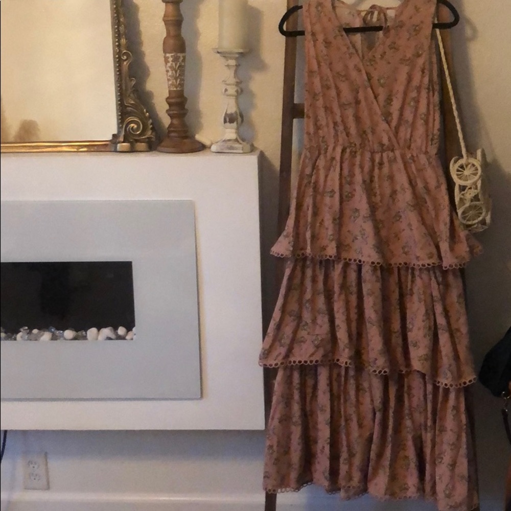 Layered floral dress